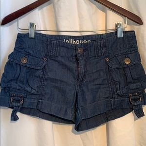3/$20! Dollhouse dark blue jean shorts size 5